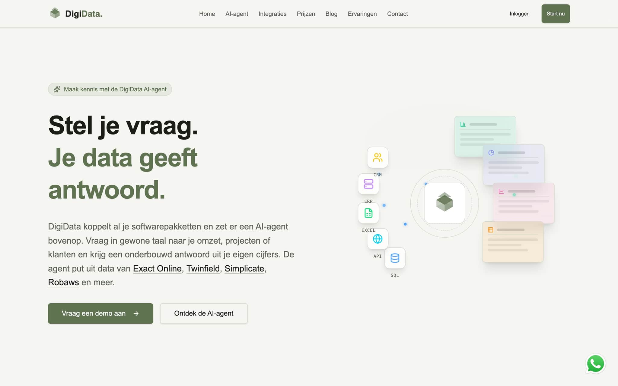 DigiData website screenshot